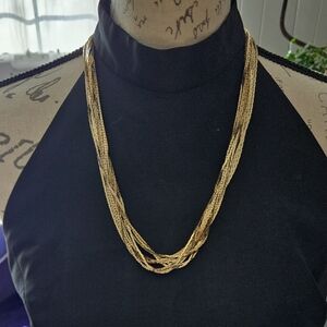 Vintage Elegant Gold Layered Necklace